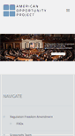 Mobile Screenshot of americanopportunityproject.org